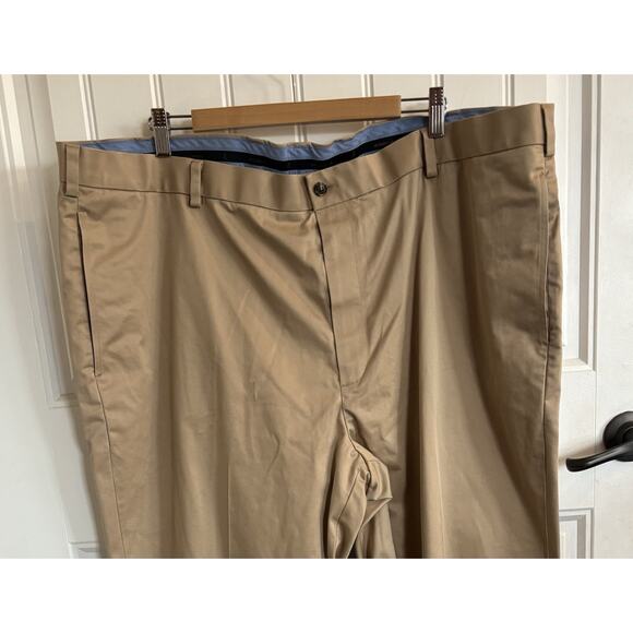Brooks Brothers Men’s Khaki Pants Sz 48/30 Cotton Spandex Work Wear Casual - Picture 4 of 5